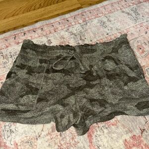 NWOT cozy camo shorts